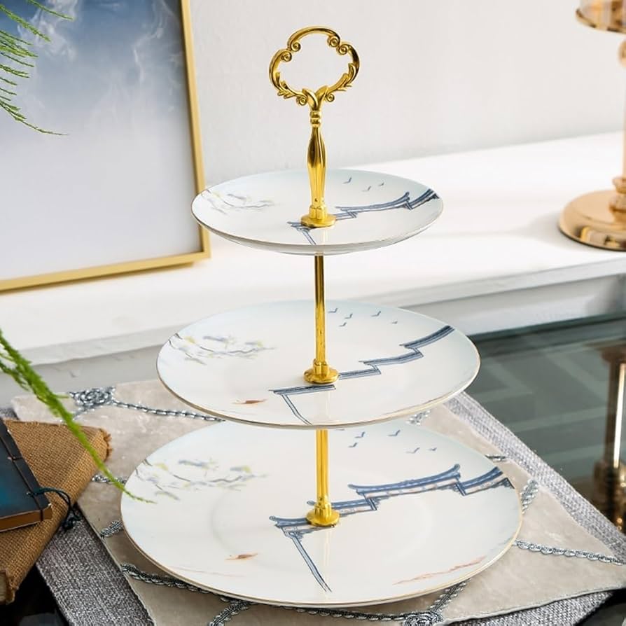 中国飾り台 Amazon｜アフタヌーンティースタンド 3段、新しい中国風の多層